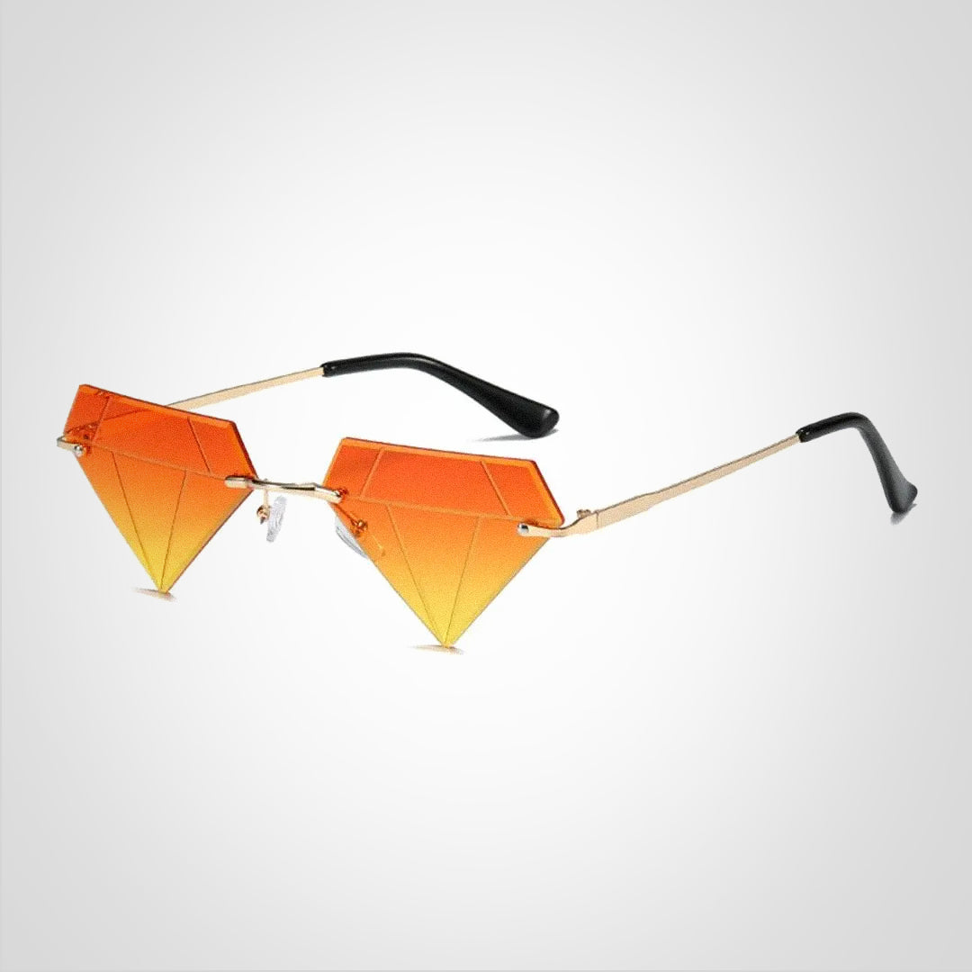 Clara Diamantformet Solbrille med UV400 Beskyttelse – Elegant og Moderne Design