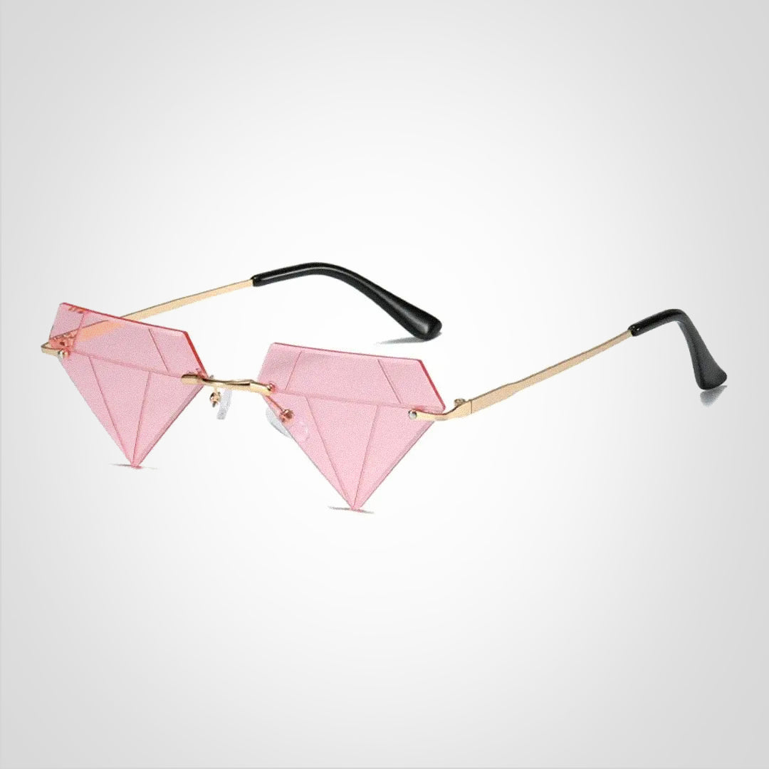 Clara Diamantformet Solbrille med UV400 Beskyttelse – Elegant og Moderne Design
