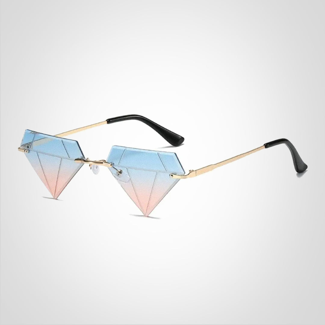 Clara Diamantformet Solbrille med UV400 Beskyttelse – Elegant og Moderne Design
