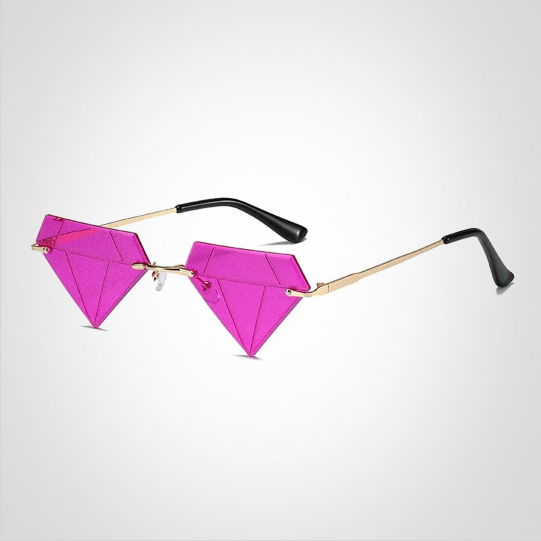 Clara Diamantformet Solbrille med UV400 Beskyttelse – Elegant og Moderne Design