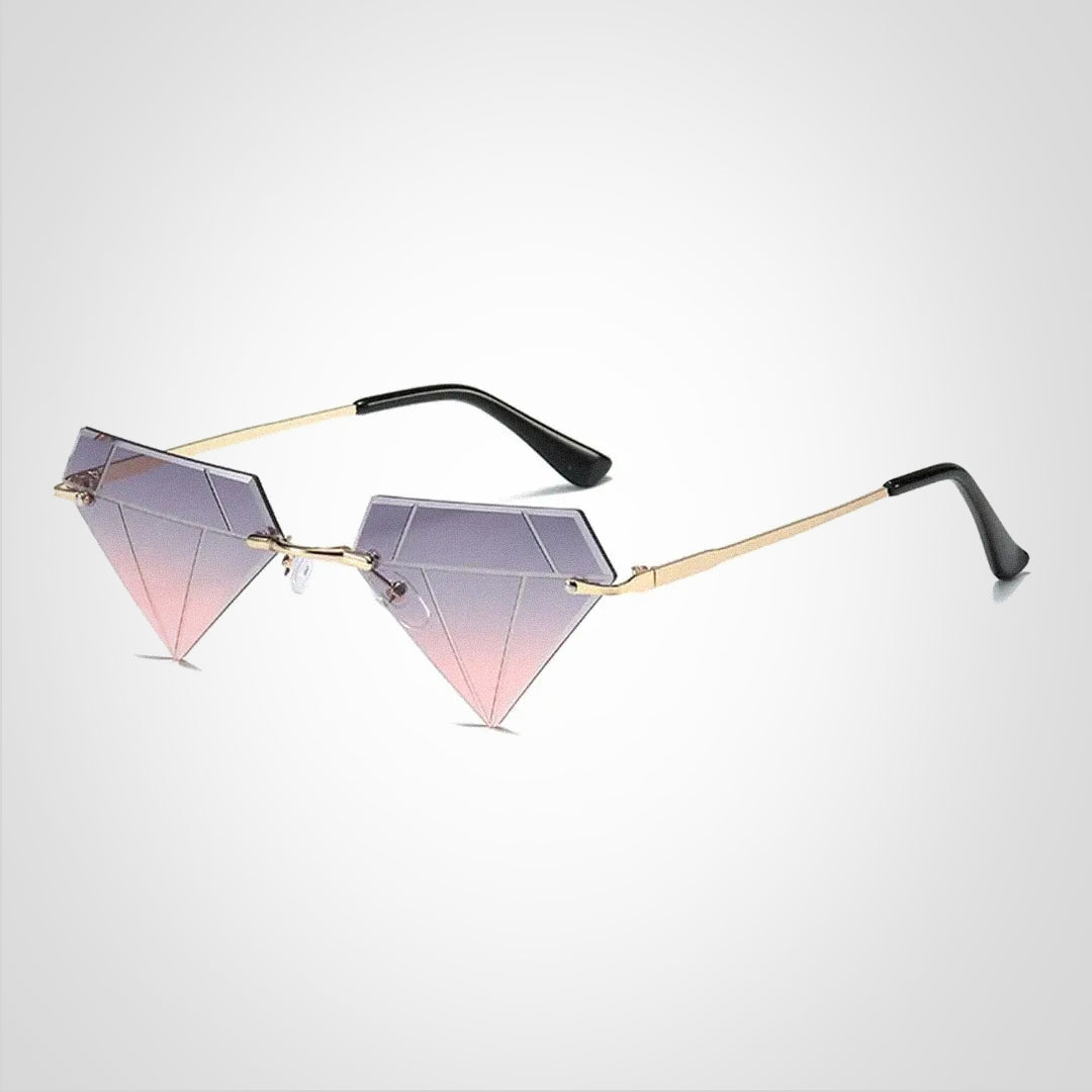 Clara Diamantformet Solbrille med UV400 Beskyttelse – Elegant og Moderne Design