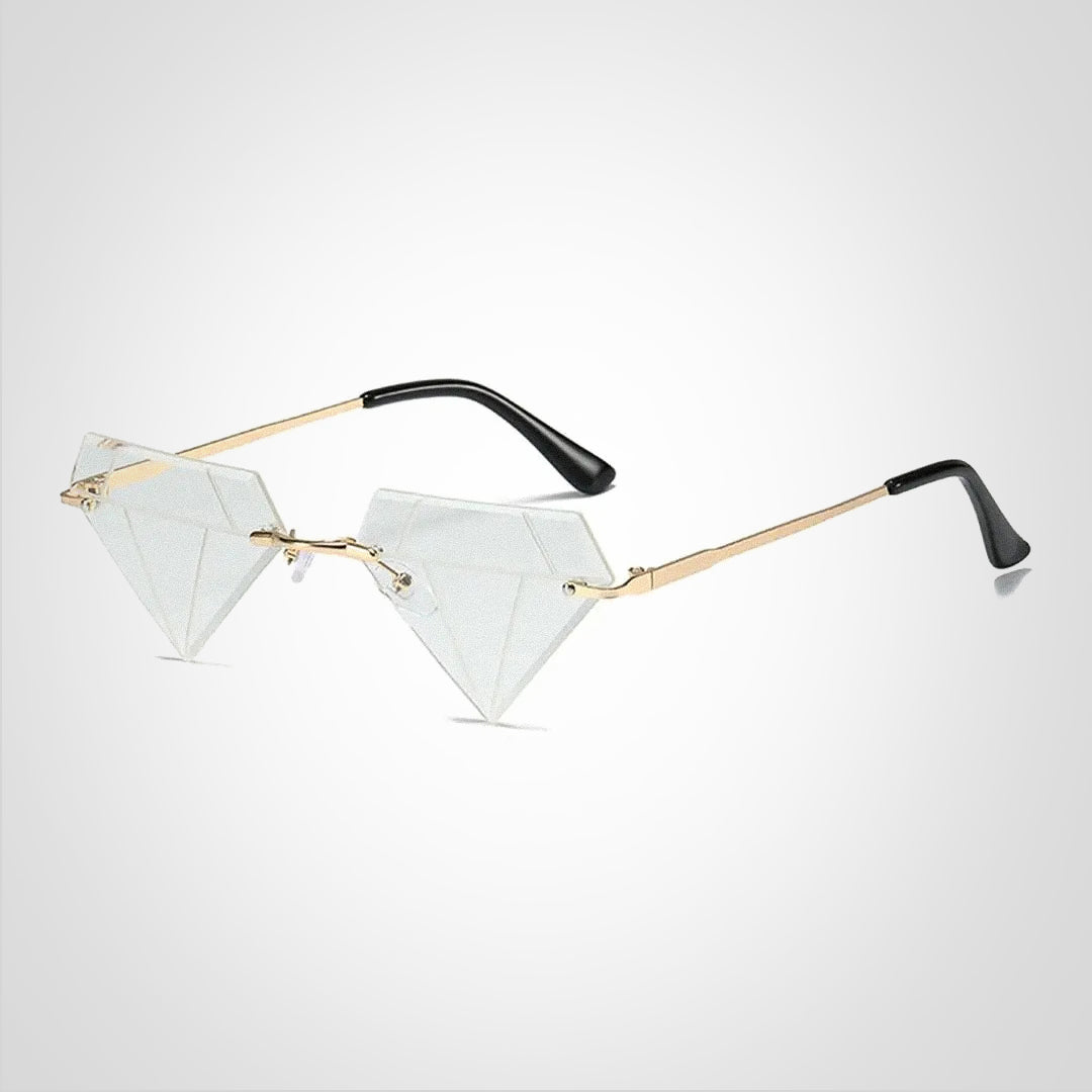 Clara Diamantformet Solbrille med UV400 Beskyttelse – Elegant og Moderne Design