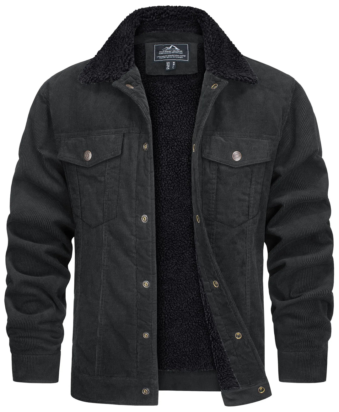 Mikelle - Sherpa-foret Corduroy-jakke