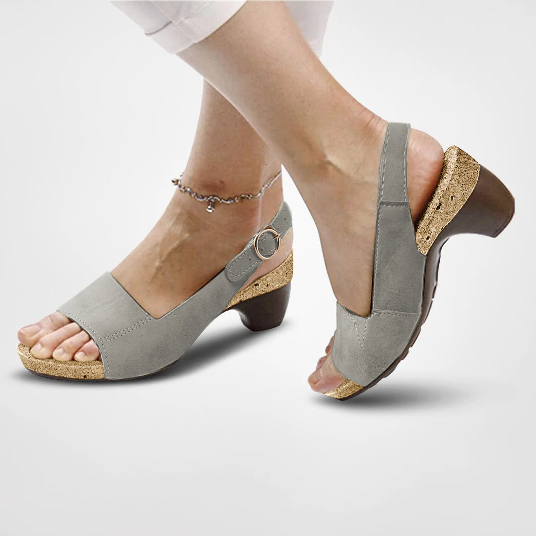 Nasha - Behagelig sandal med høj kile