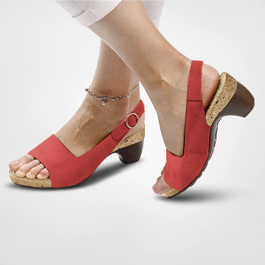 Nasha - Behagelig sandal med høj kile