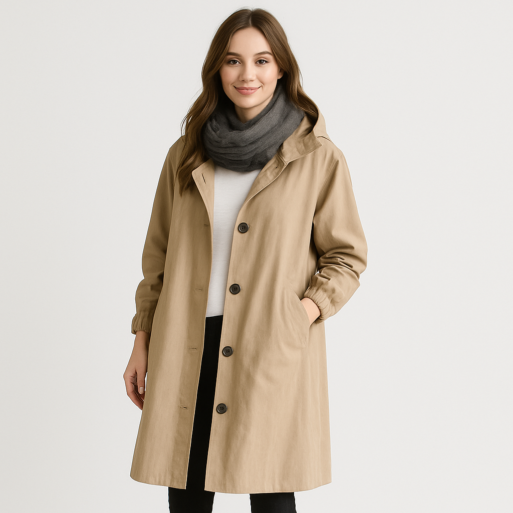 Ella | Tidløs, vandtæt Trenchcoat