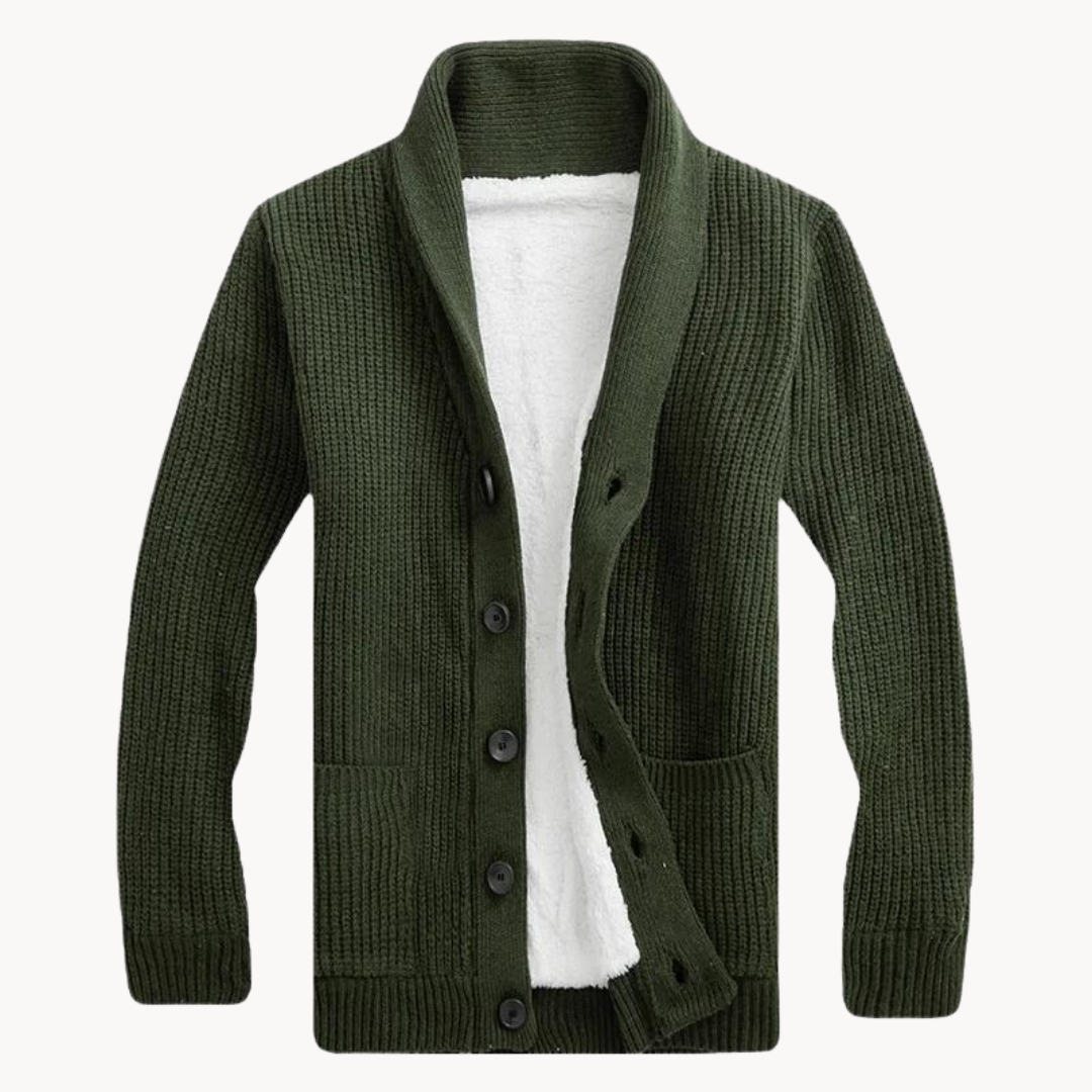 Jacob - Stilig fleece cardiganjakke