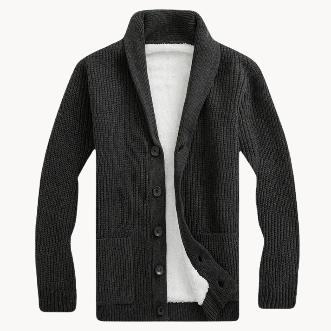 Jacob - Stilig fleece cardiganjakke