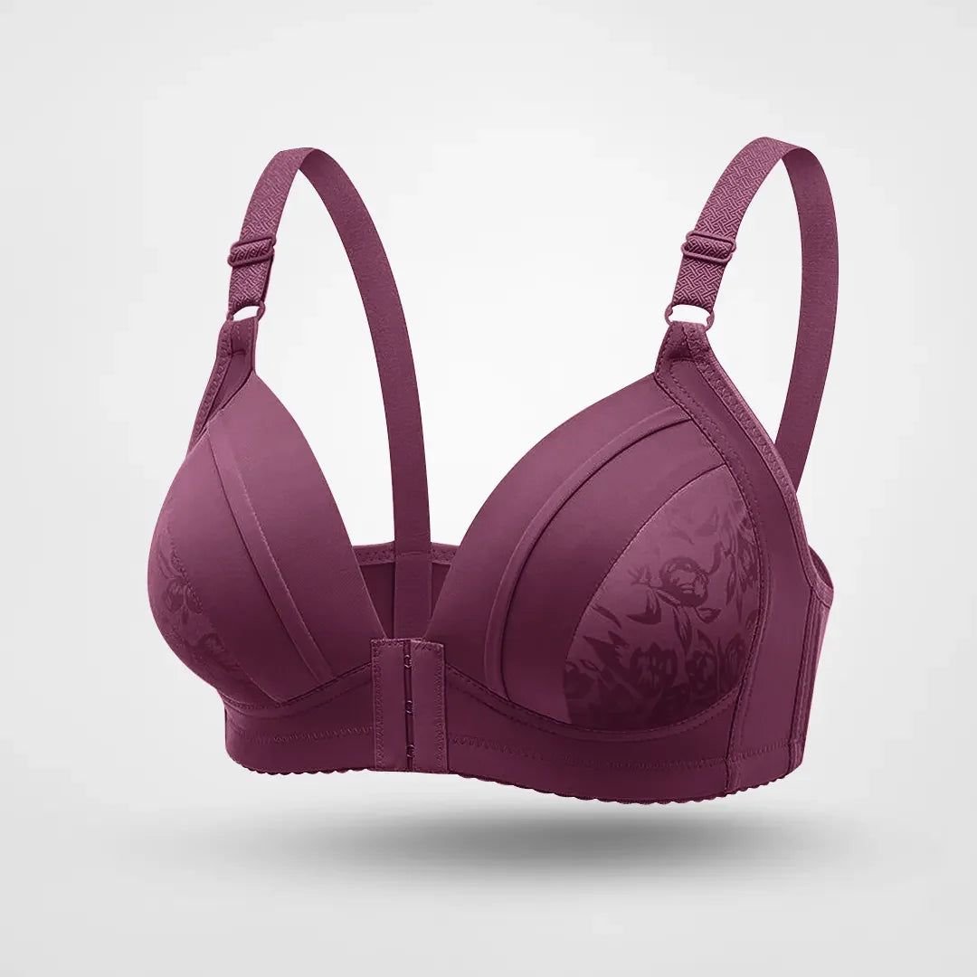 Emilie - Komfort bh med elegante blomsterdetaljer