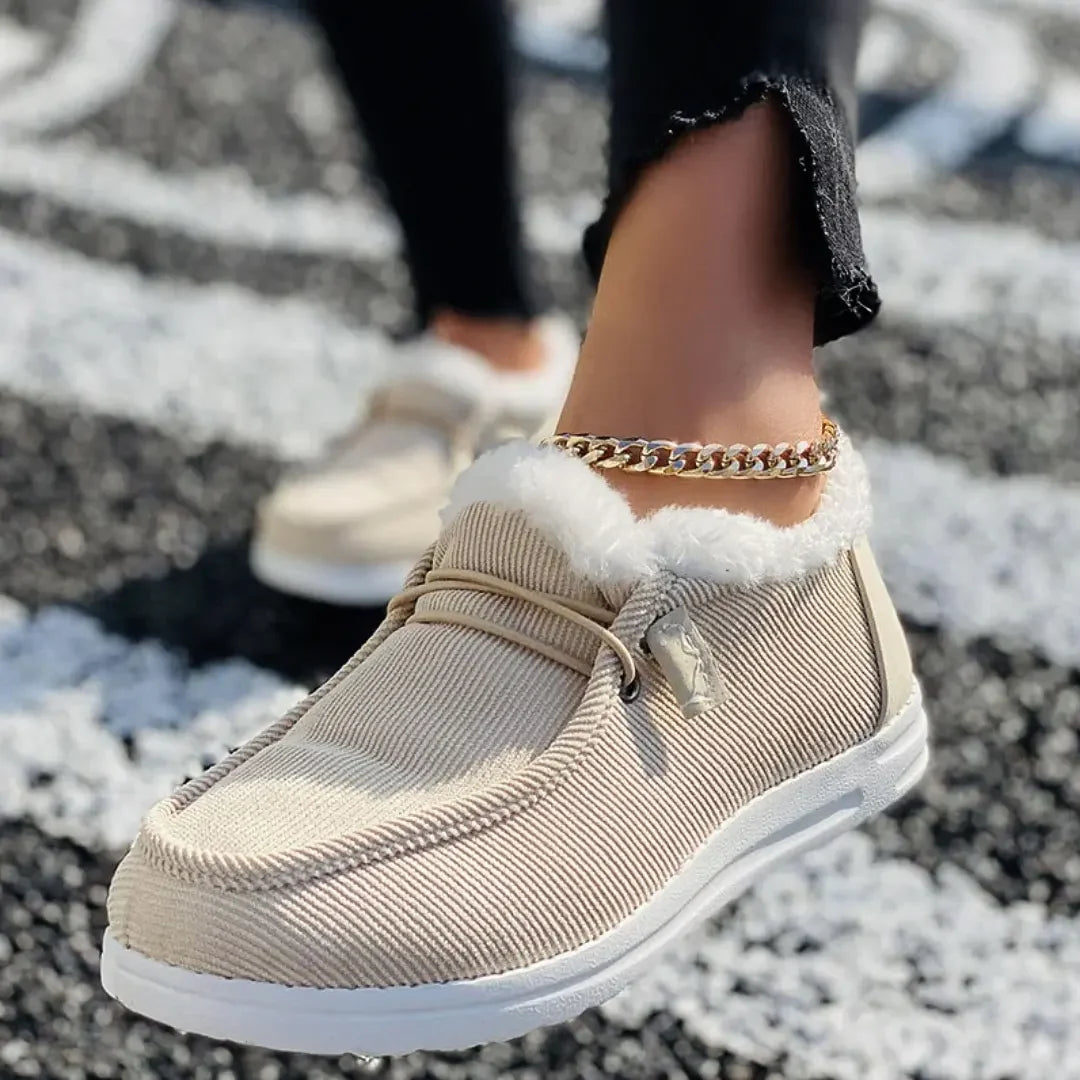 Eva - Elegante og hyggelige lodne loafers