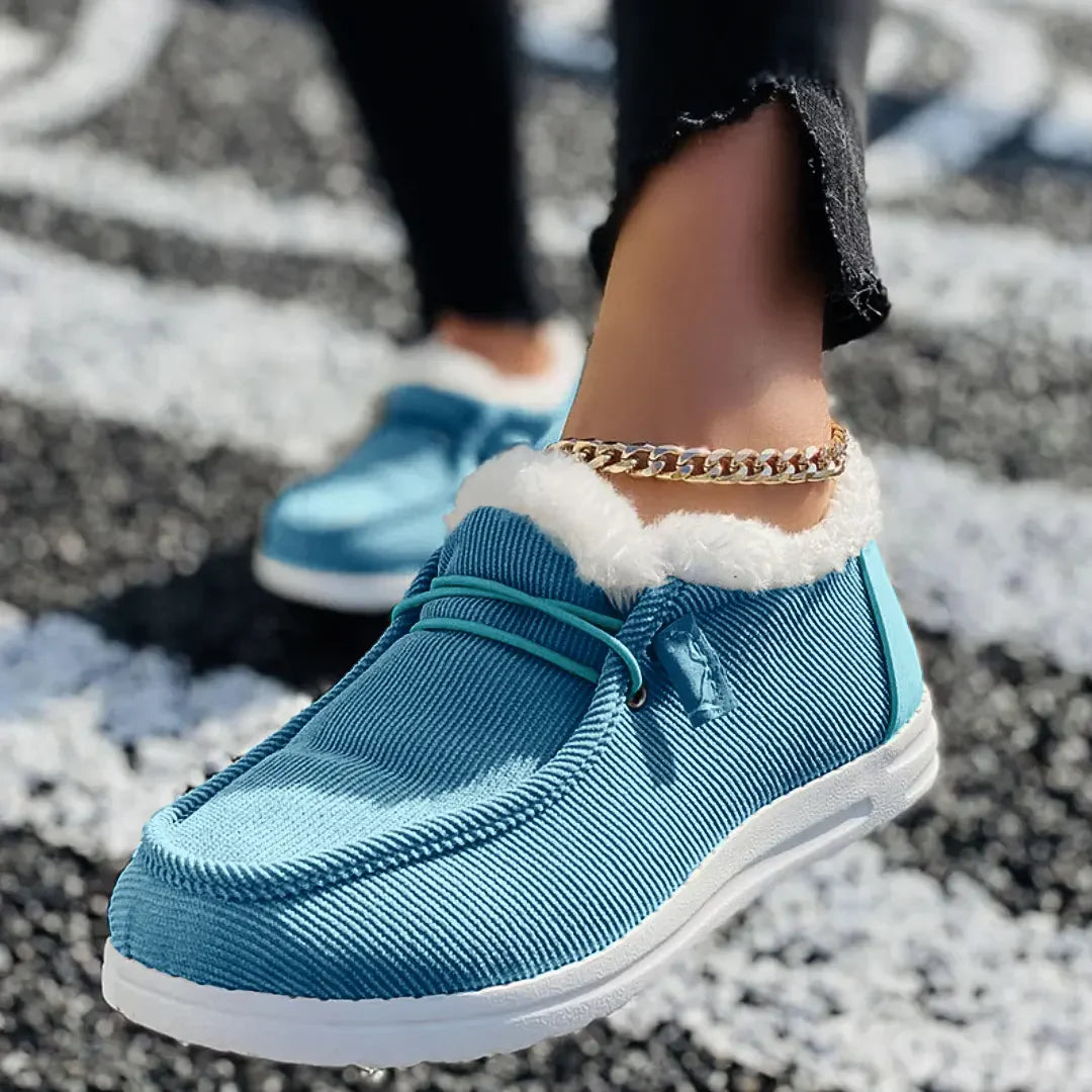 Eva - Elegante og hyggelige lodne loafers
