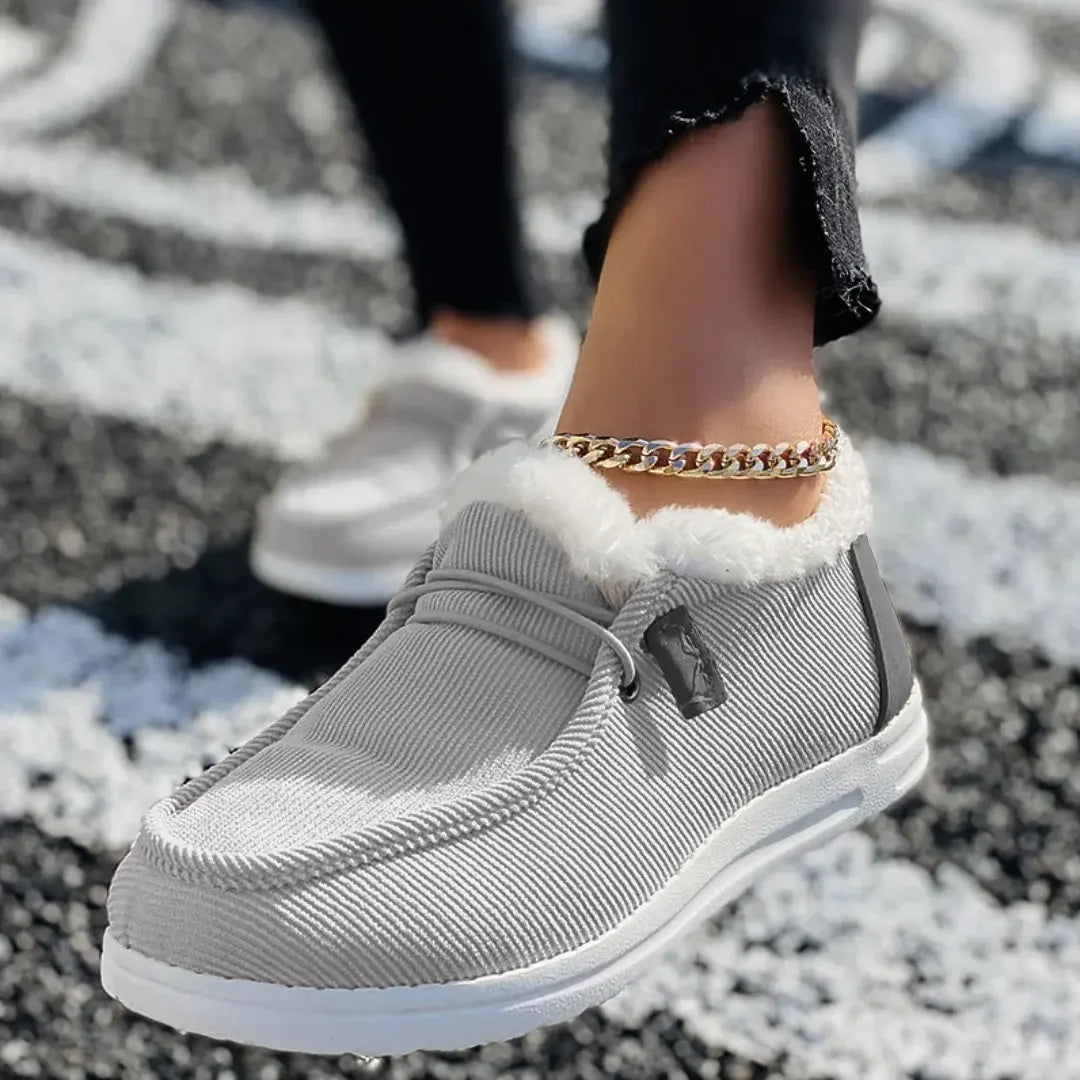 Eva - Elegante og hyggelige lodne loafers