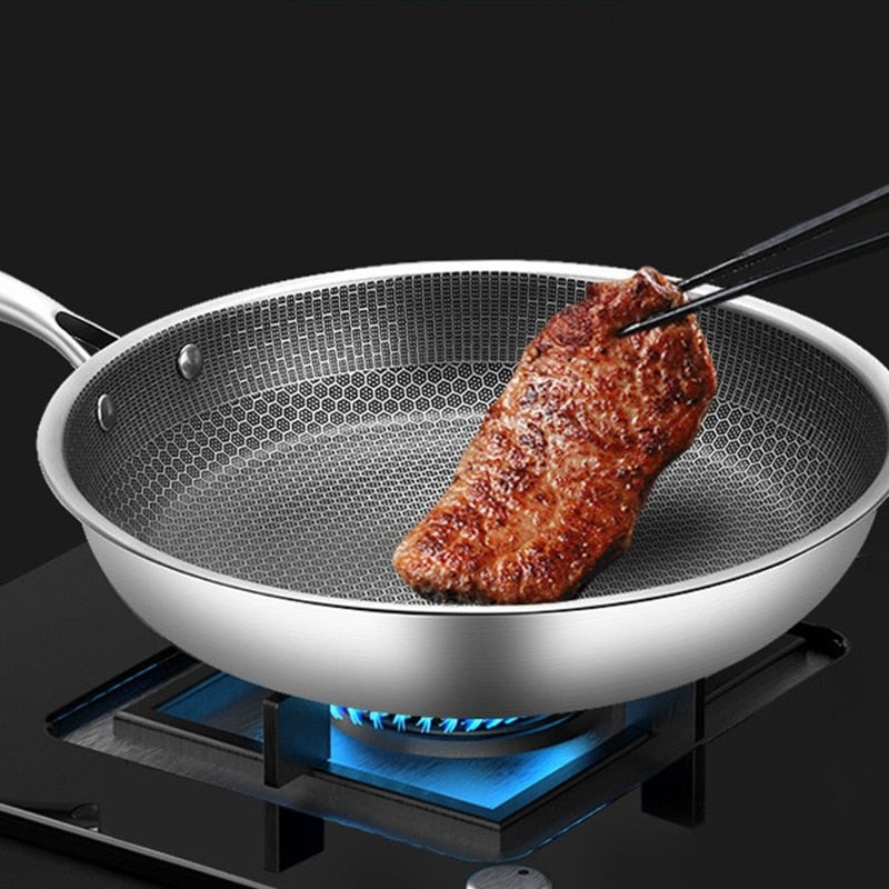 ChefElite Premium Non-Stick Stegepande i Rustfrit Stål