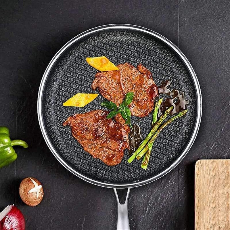 ChefElite Premium Non-Stick Stegepande i Rustfrit Stål