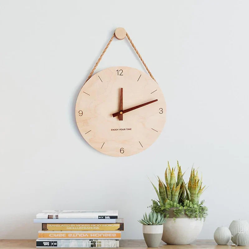 WoodHush Minimalistisk Vægur