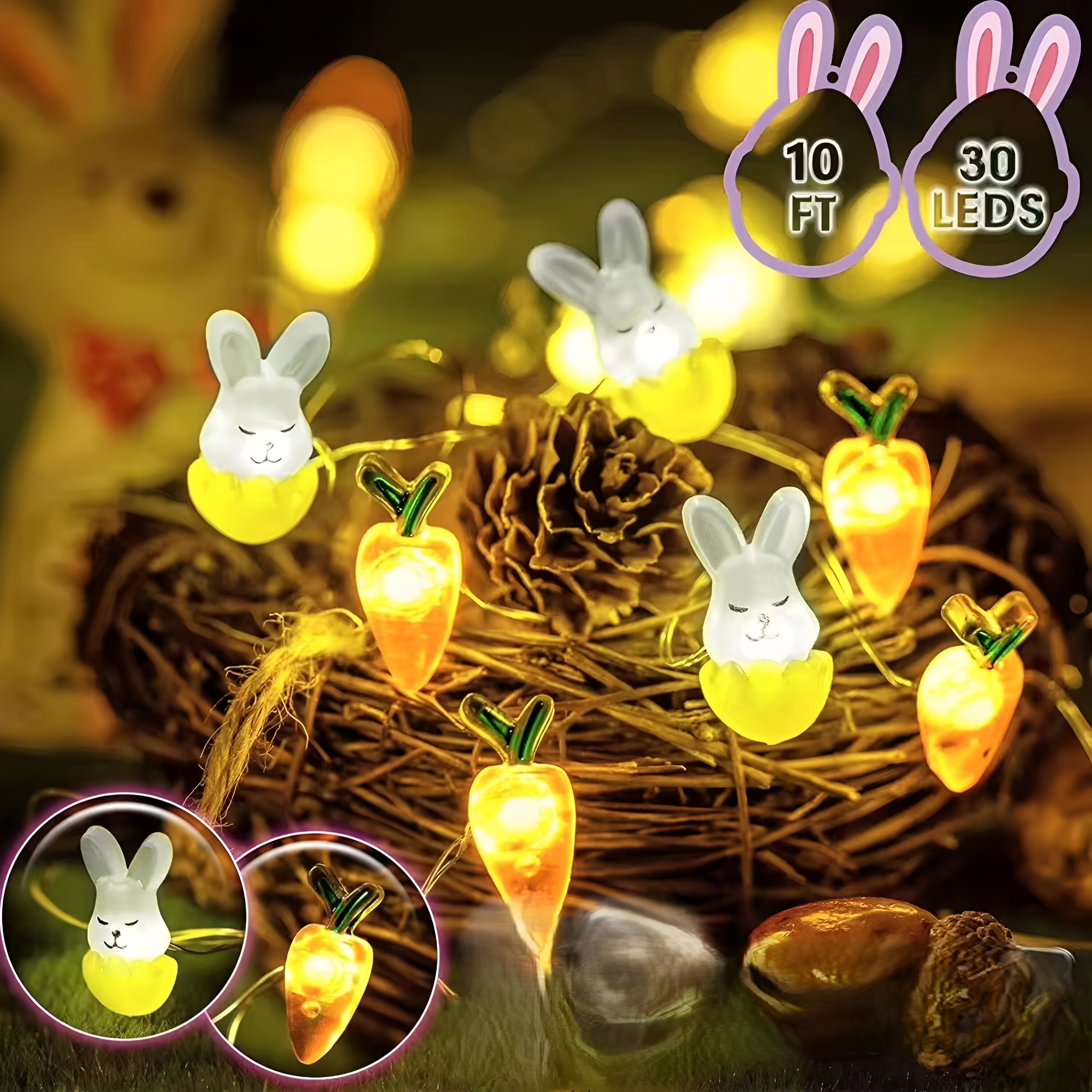 TwinkleNest LED Lys Snor