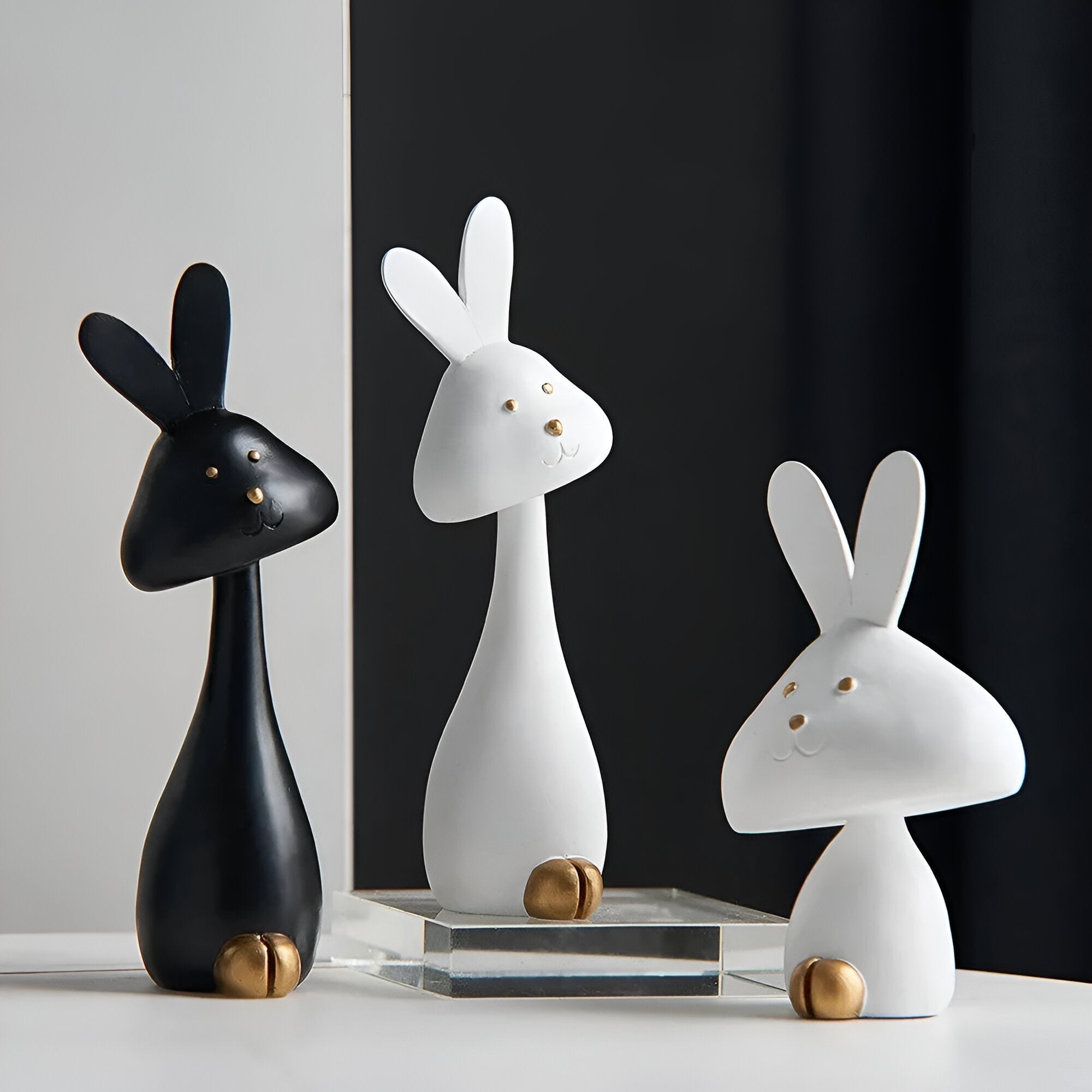 DecoPaws Elegante Dyrefigurer til Moderne Borddekoration