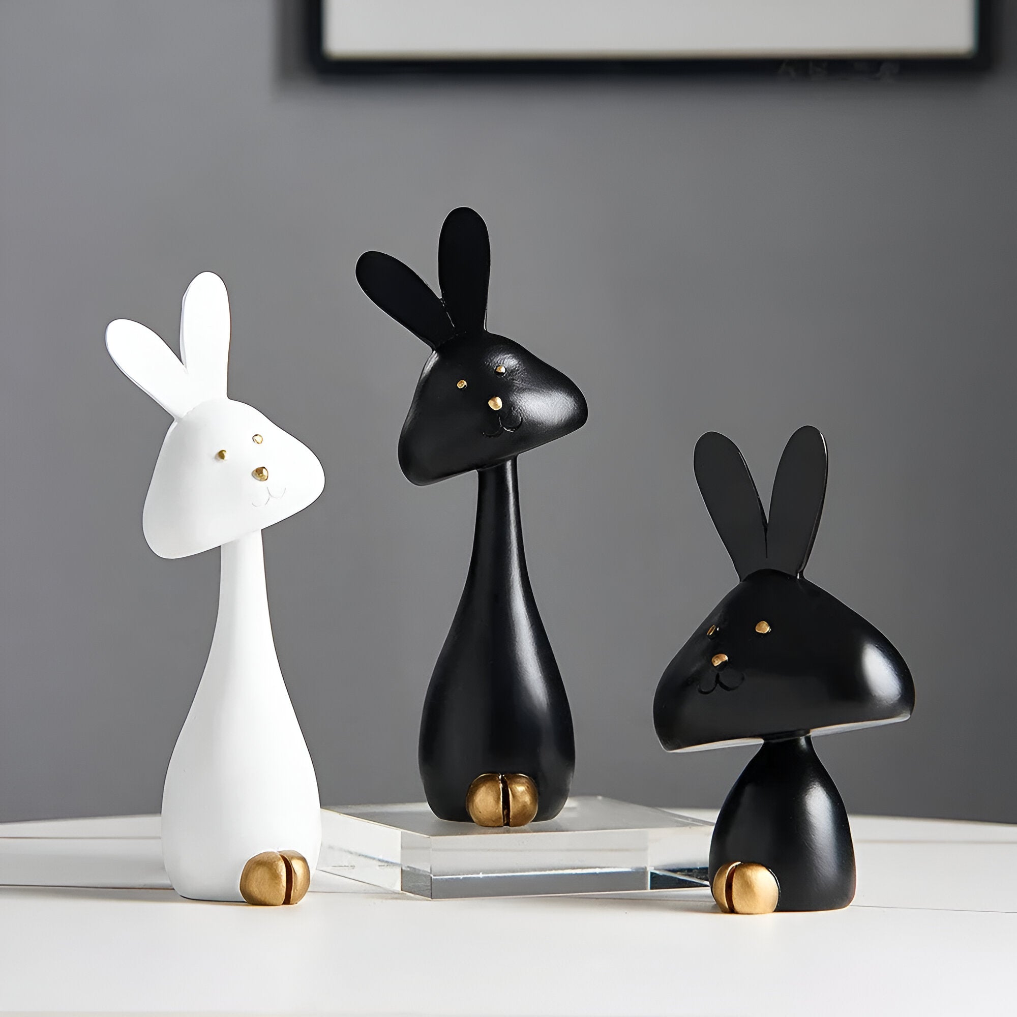 DecoPaws Elegante Dyrefigurer til Moderne Borddekoration