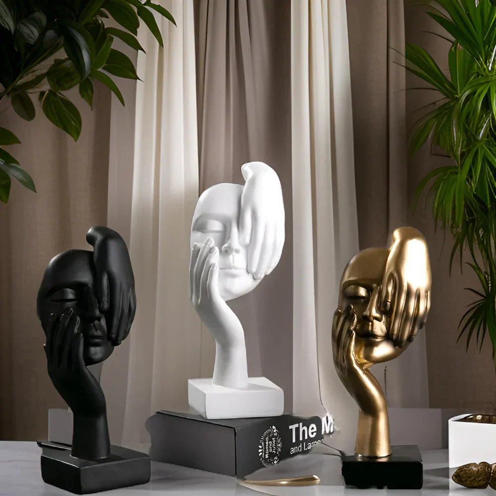 NordicMuse Abstrakt Ansigt Skulptur