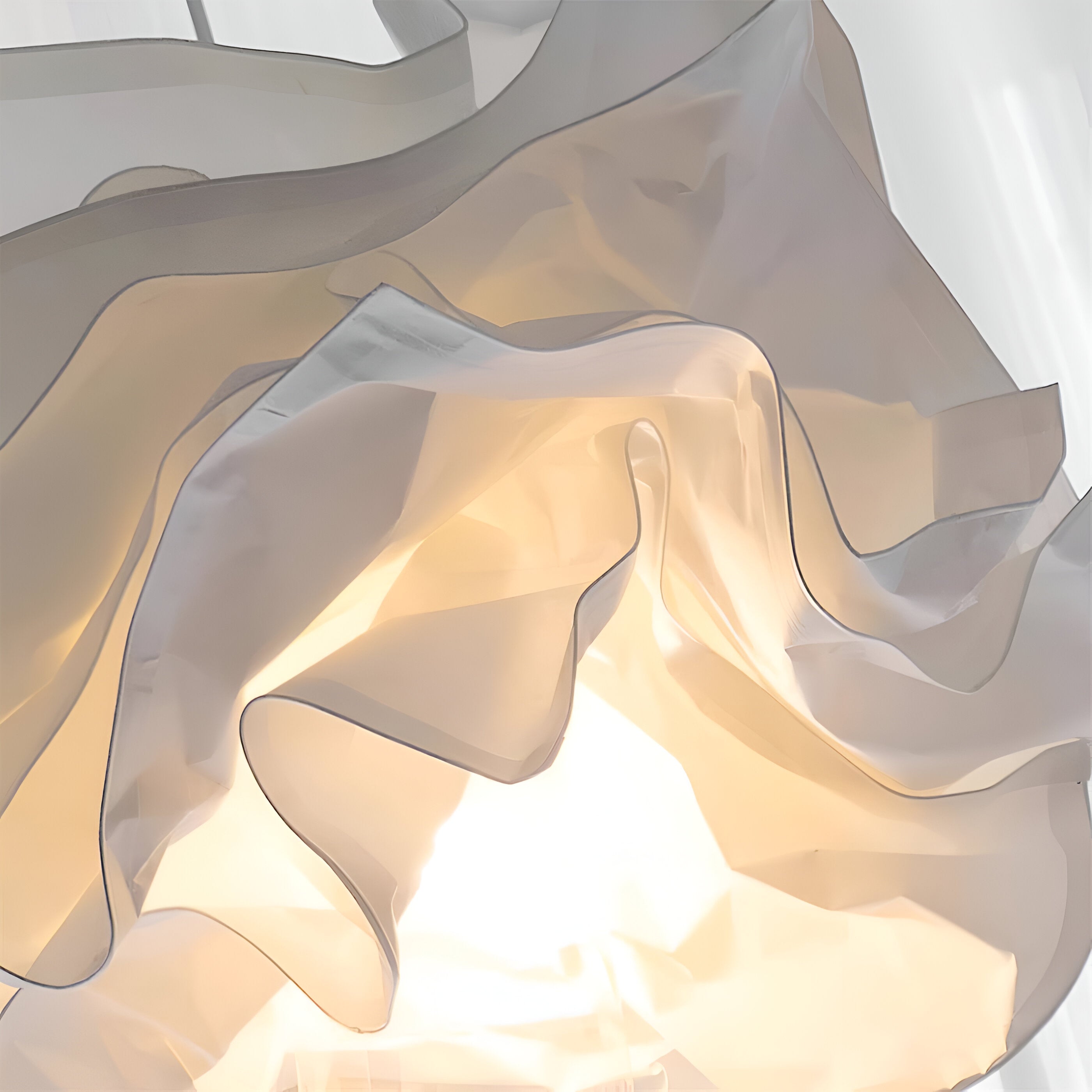 ShadeGlow Tilpasselig Pendellampe med Skulptureret Pap skygge Design