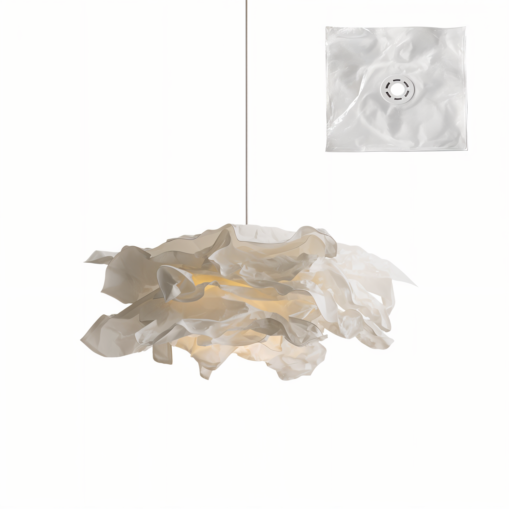 ShadeGlow Tilpasselig Pendellampe med Skulptureret Pap skygge Design