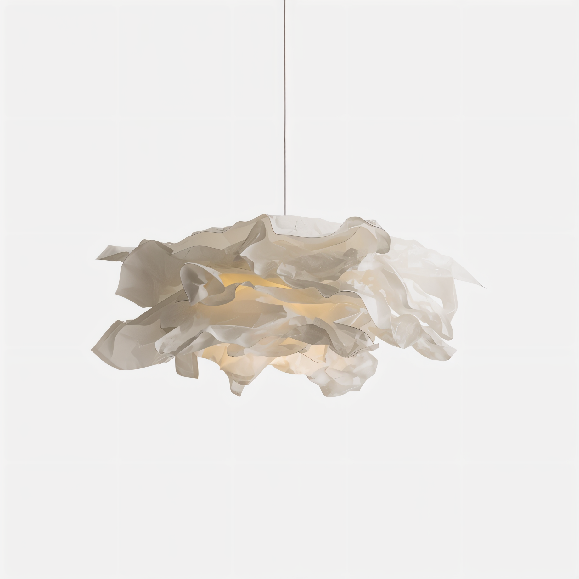 ShadeGlow Tilpasselig Pendellampe med Skulptureret Pap skygge Design