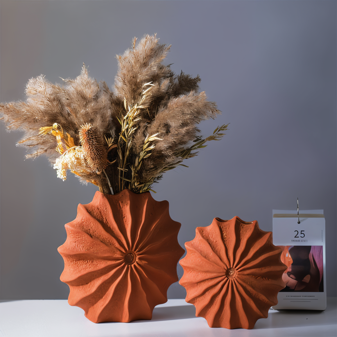 Foldedesign Geometrisk Retro Vase