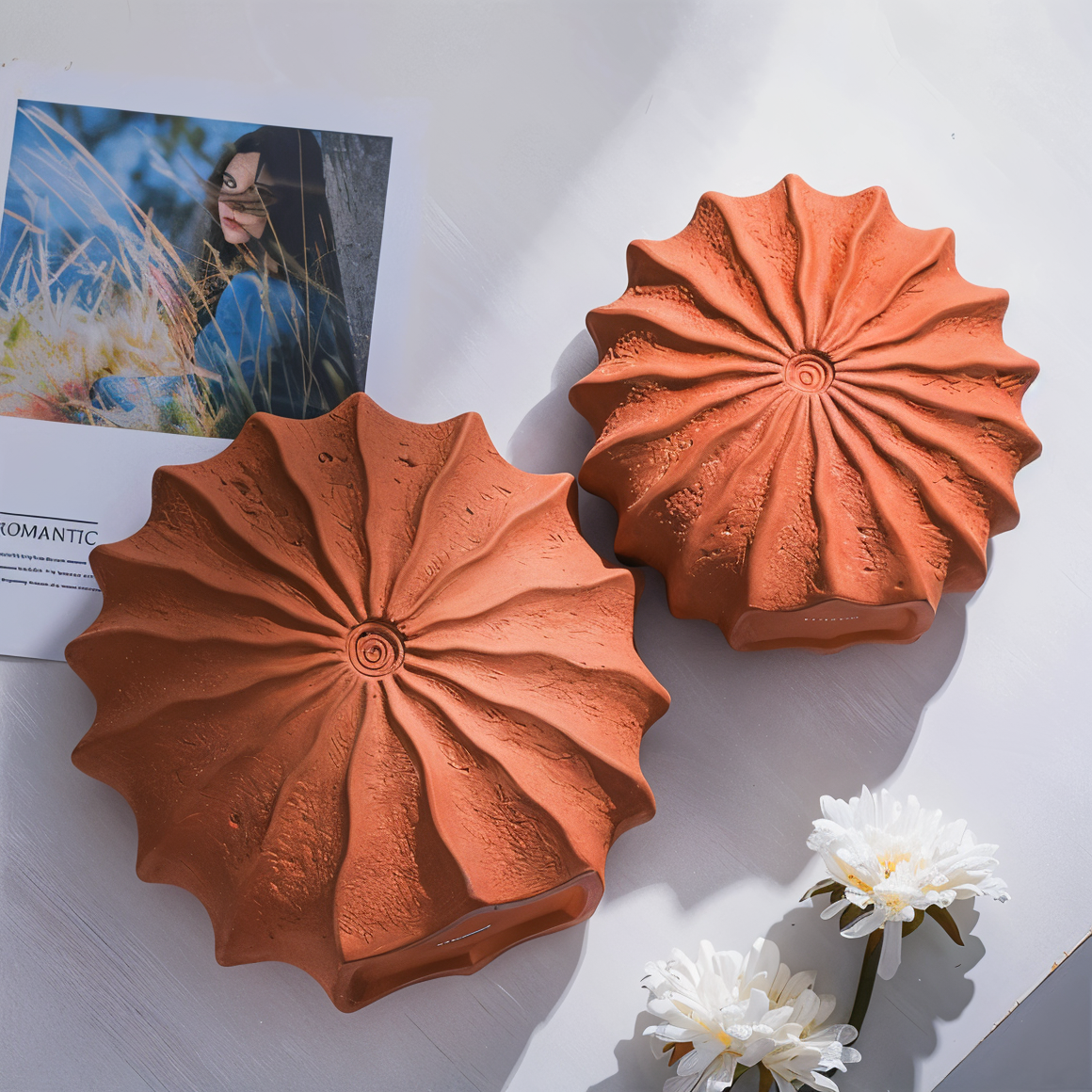 Foldedesign Geometrisk Retro Vase