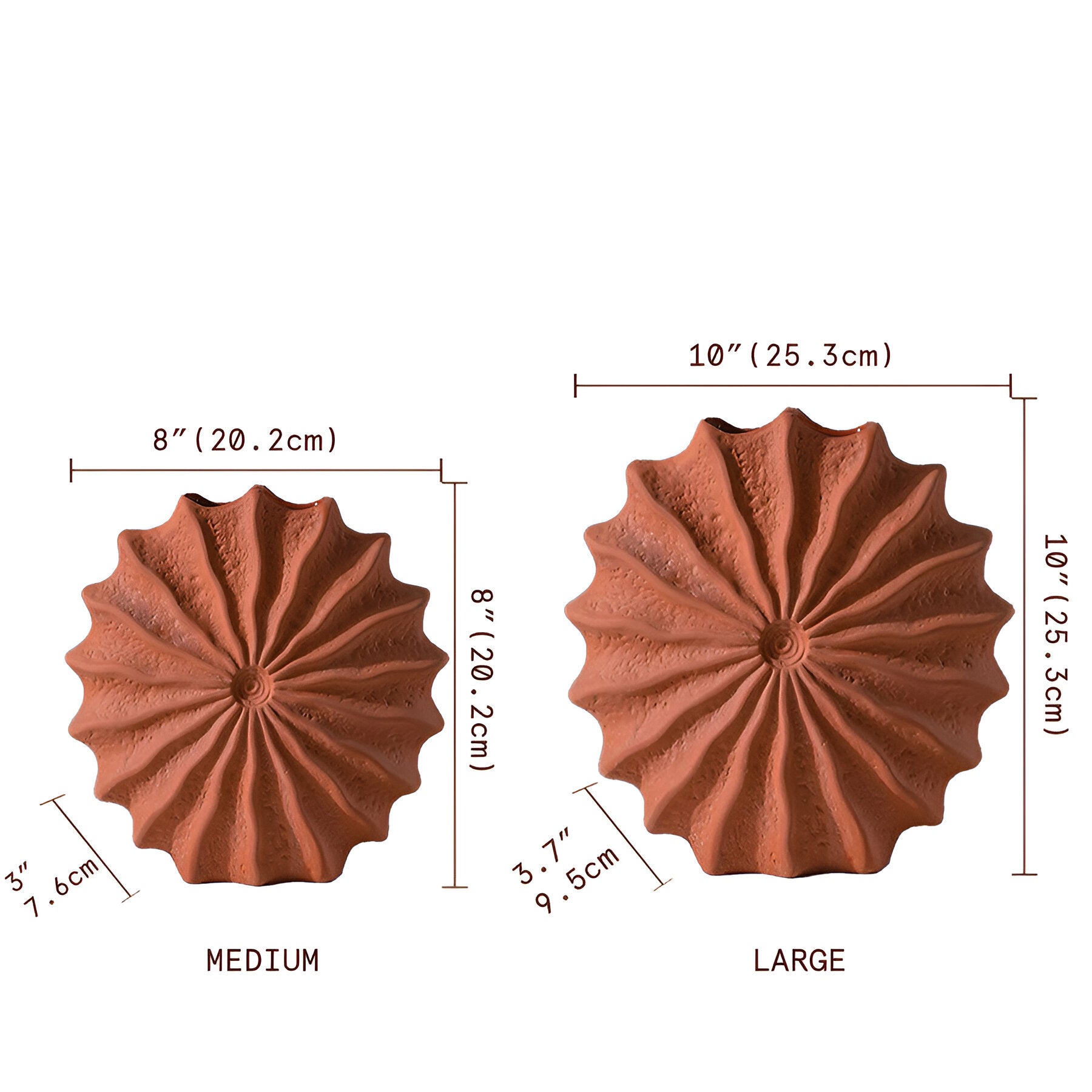 Foldedesign Geometrisk Retro Vase