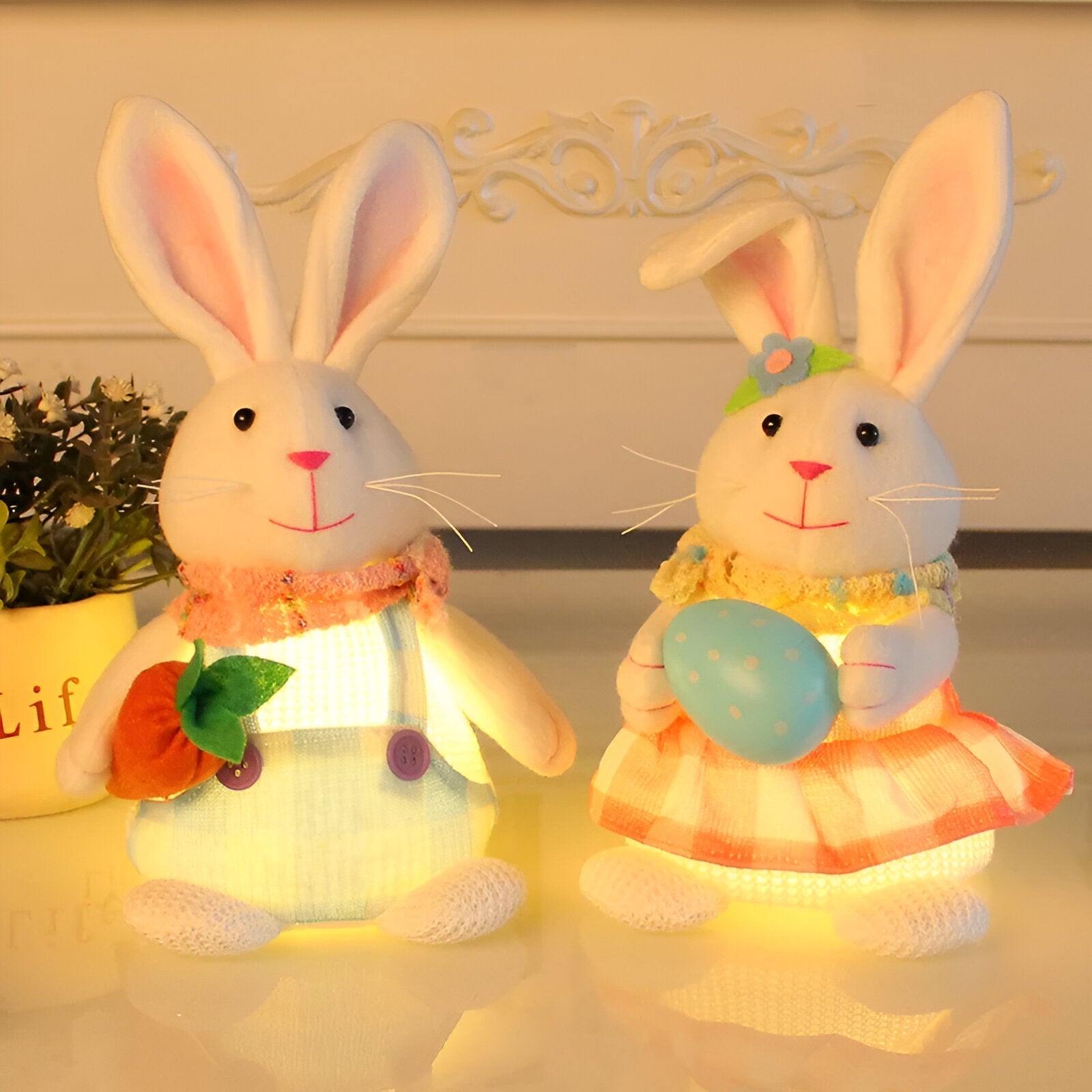 BunnyGlow Blød LED Natlys