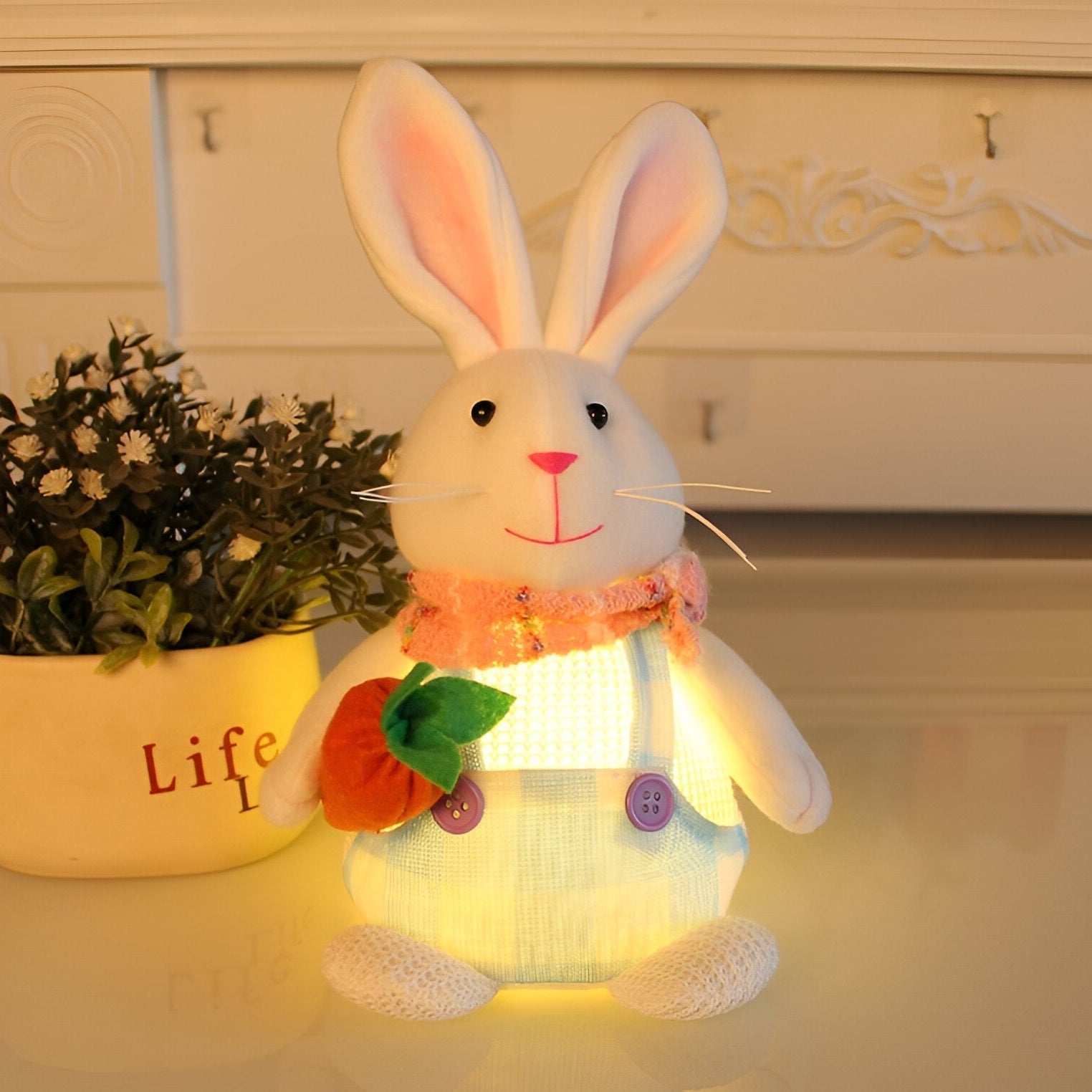 BunnyGlow Blød LED Natlys