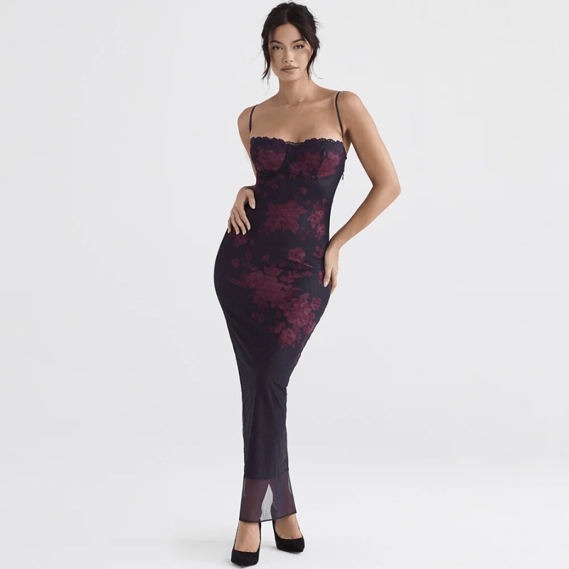 Isaline Printed Maxi Dress