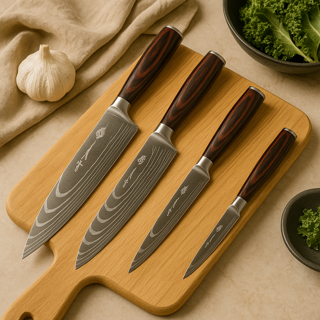 Kurosaki | 4-delt håndsmedet japansk kokkeknivessæt