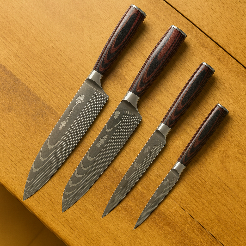 Kurosaki | 4-delt håndsmedet japansk kokkeknivessæt