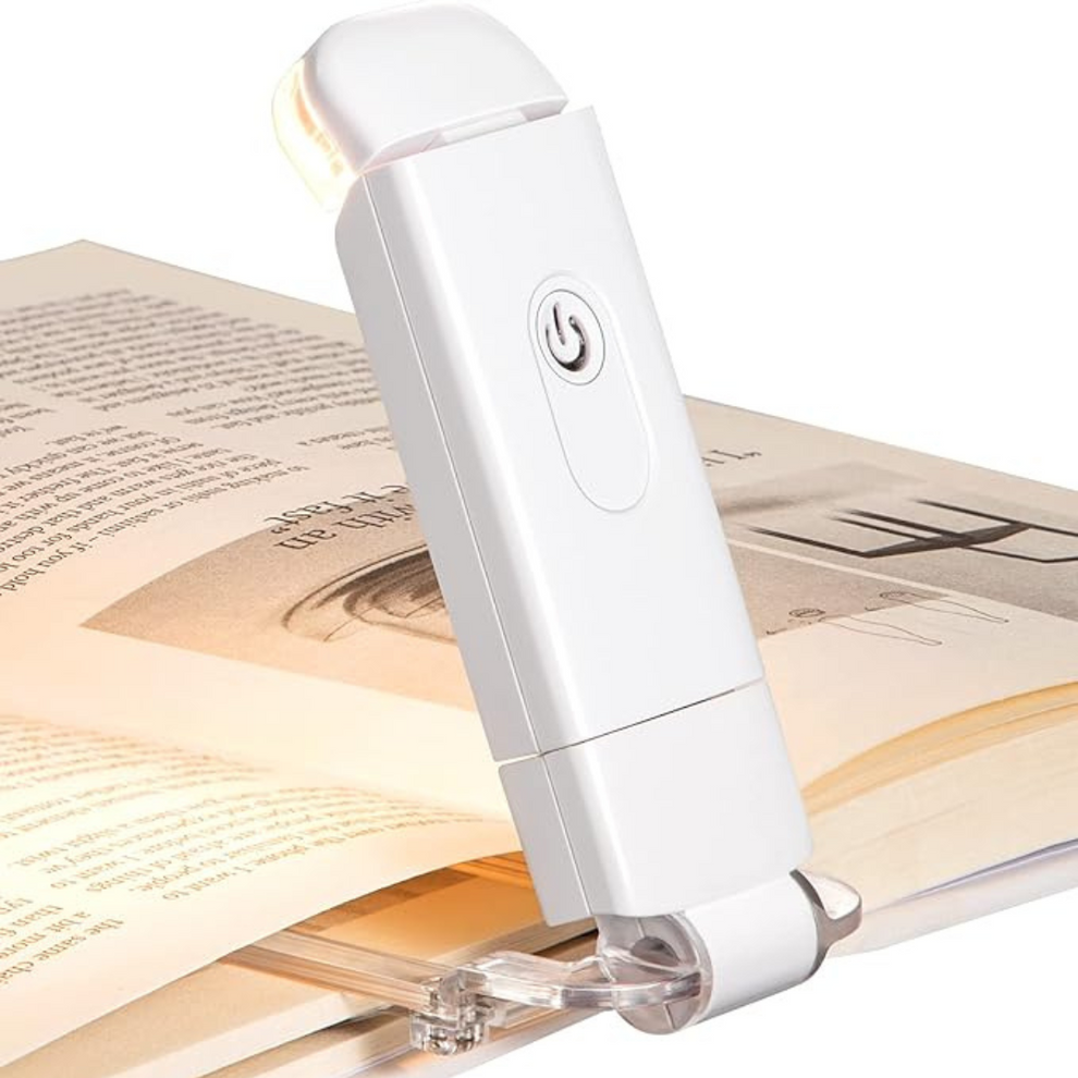 GlowClip- Bærbar LED-læselampe med nemt klip-on design