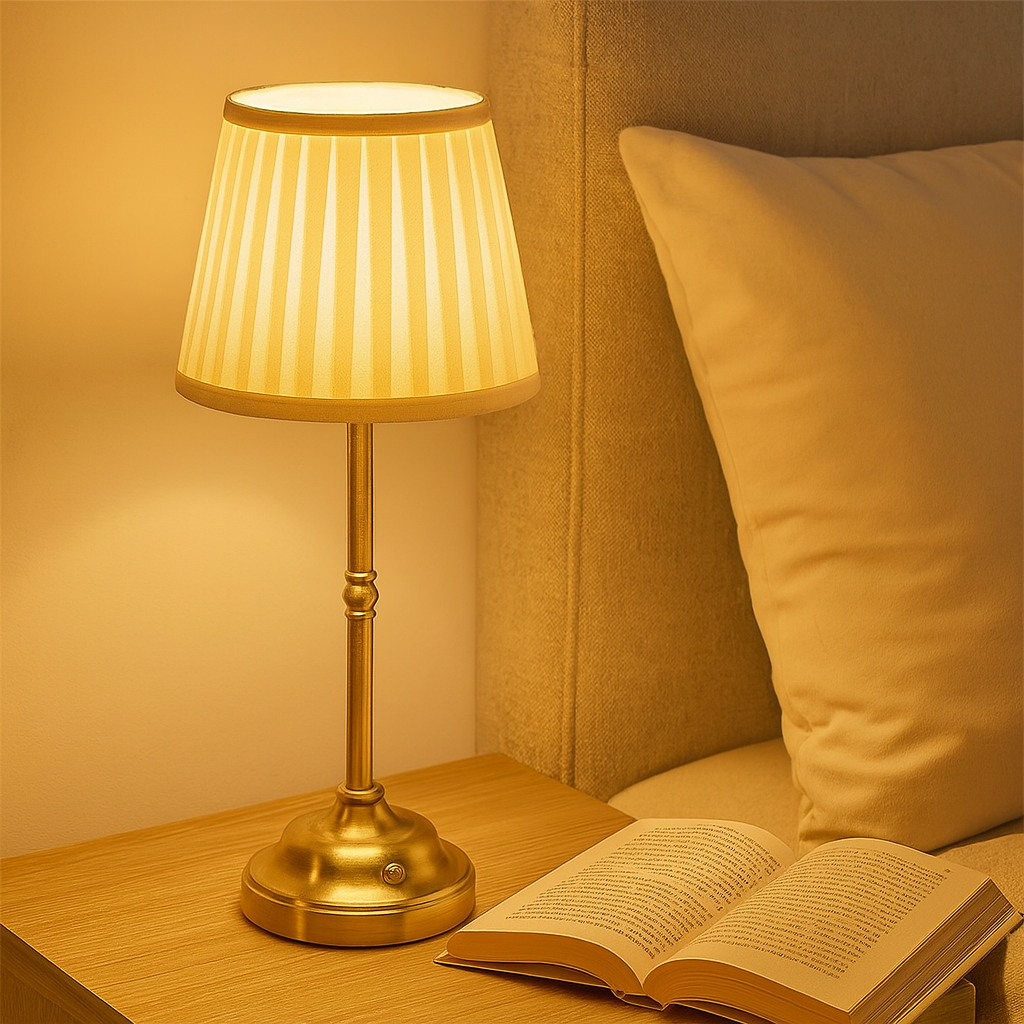 Lumora | Elegant Trådløs LED Bordlampe