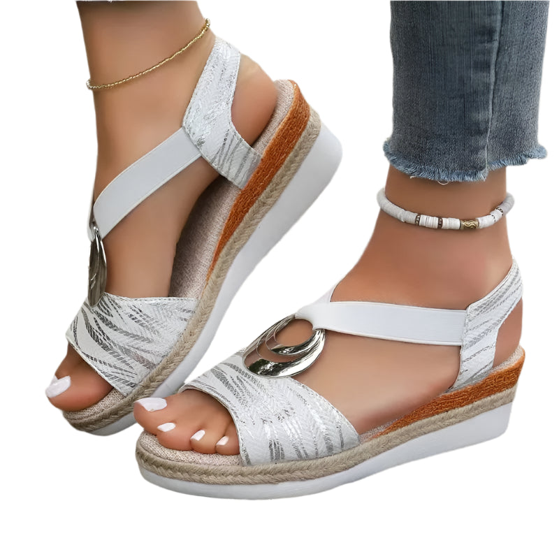 Belinda - Elastik med åben tå og sandaler med spænde