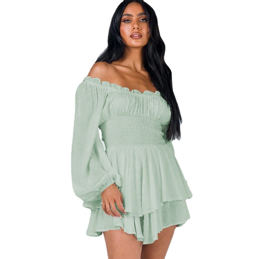 Sophia Elegant Off-Shoulder Sommerkjole til Kvinder