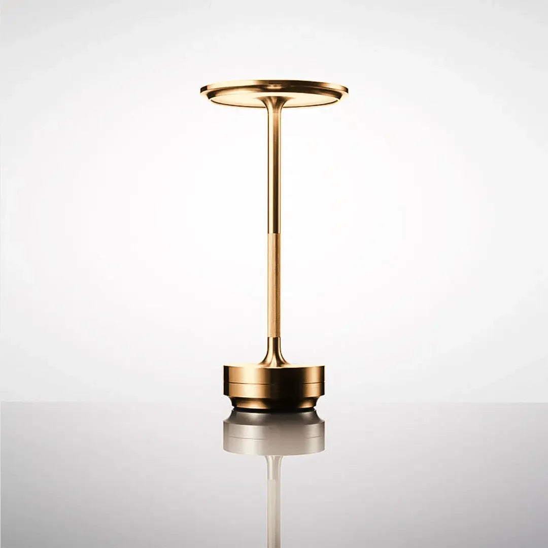 DurableCharm - Oppladbar trådløs bordlampe i metall