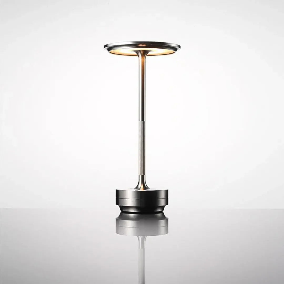 DurableCharm - Oppladbar trådløs bordlampe i metall