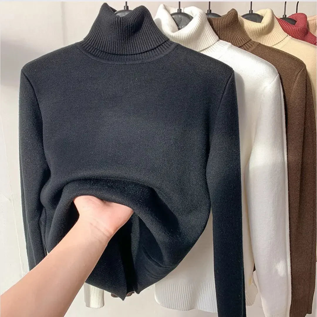 Ella - Ultra-blød fleece sweater med rullekrave