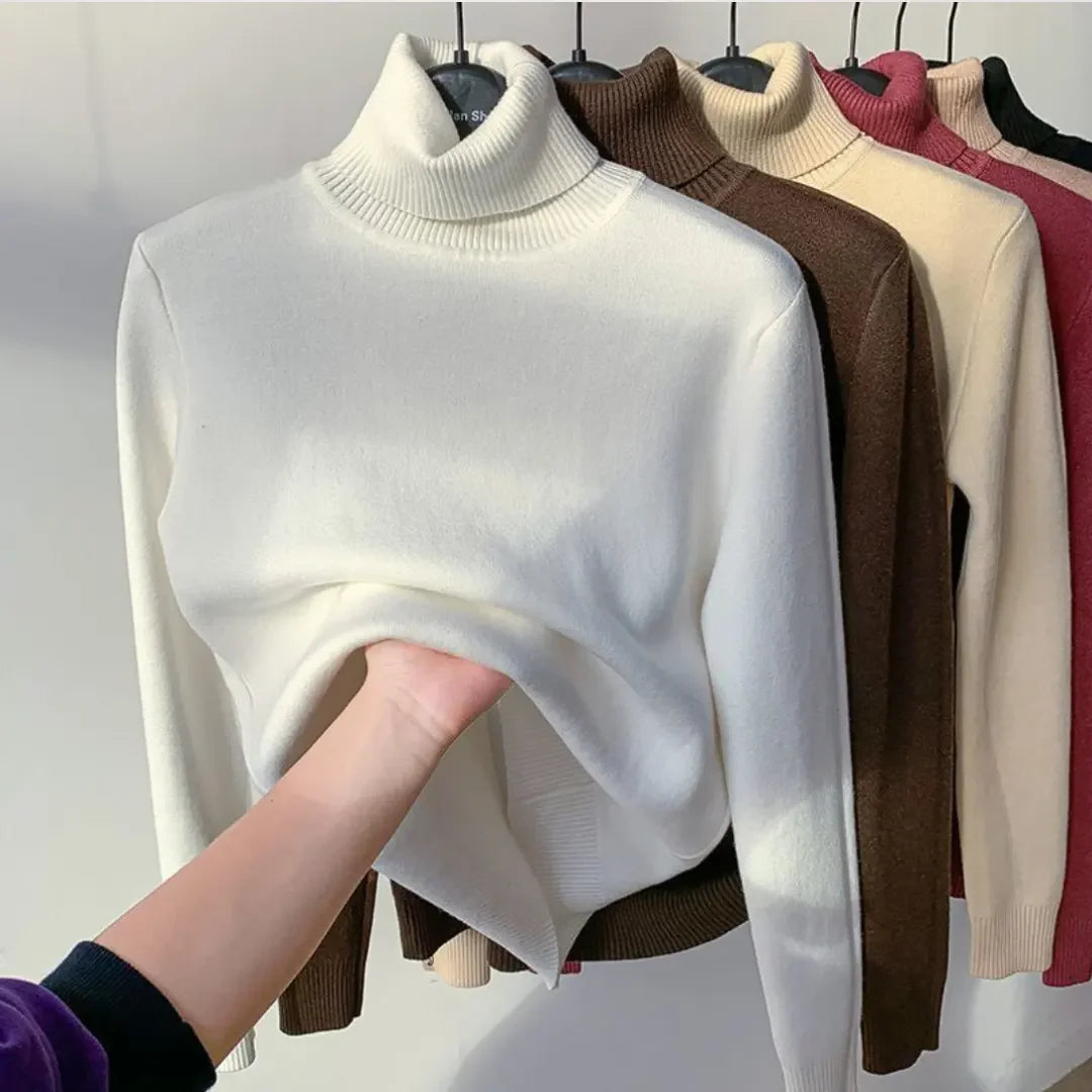 Ella - Ultra-blød fleece sweater med rullekrave