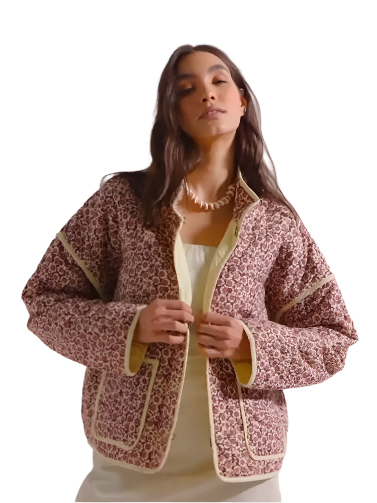 Amor - Bohemian patchwork quiltet jakke til kvinder