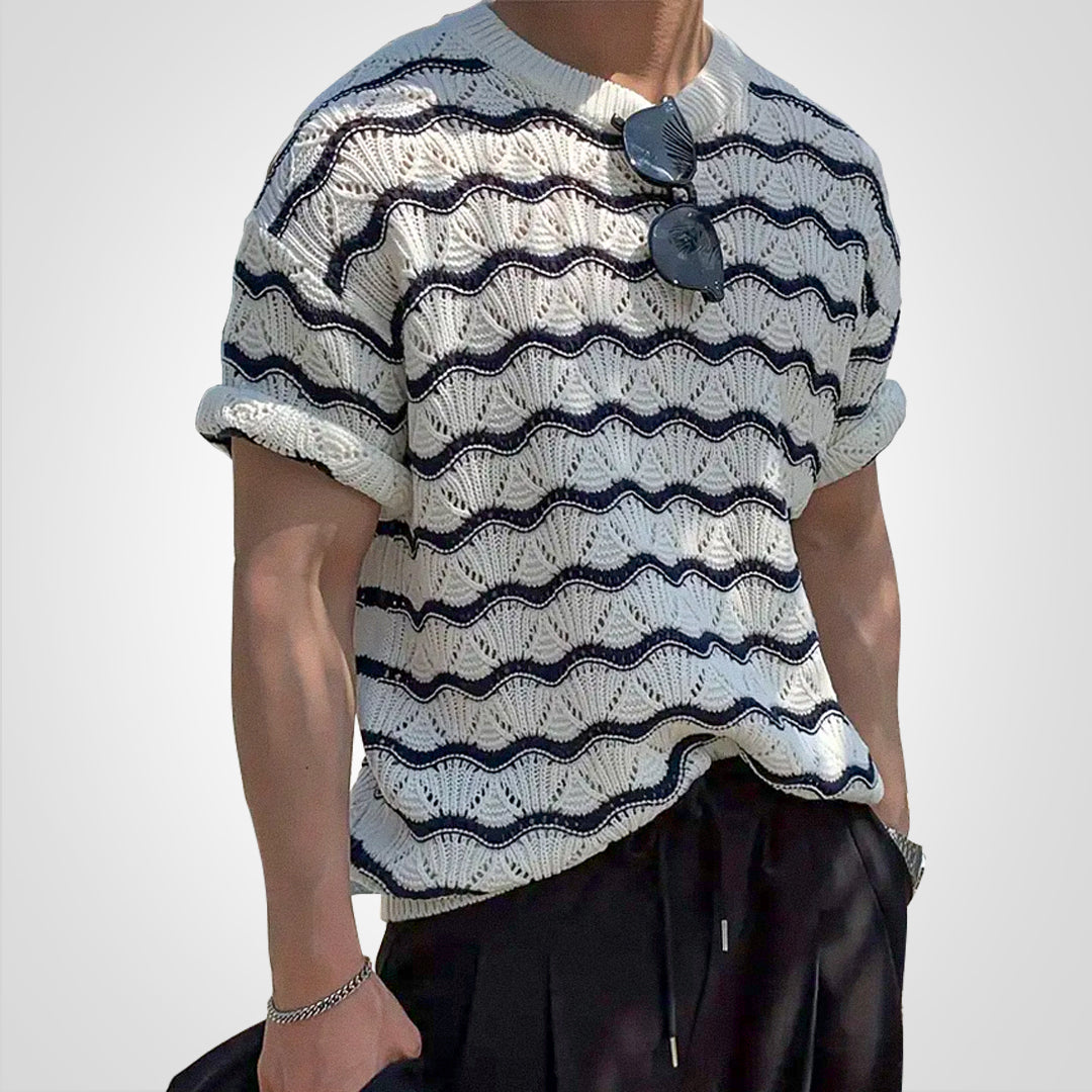 Josiah - Afslappet t-shirt i kyststrik