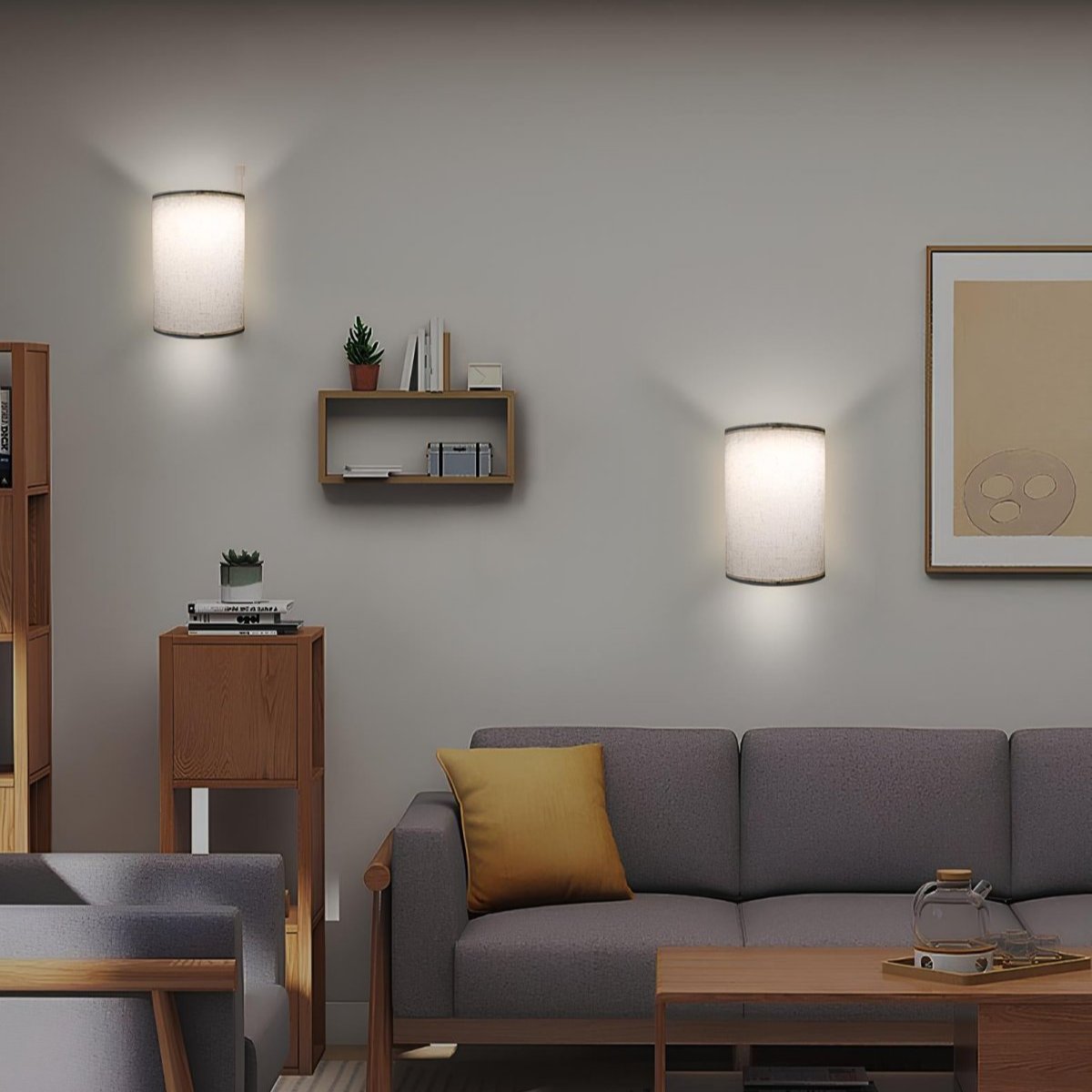 GlowForma - Minimalistiske stofcylindre væglamper