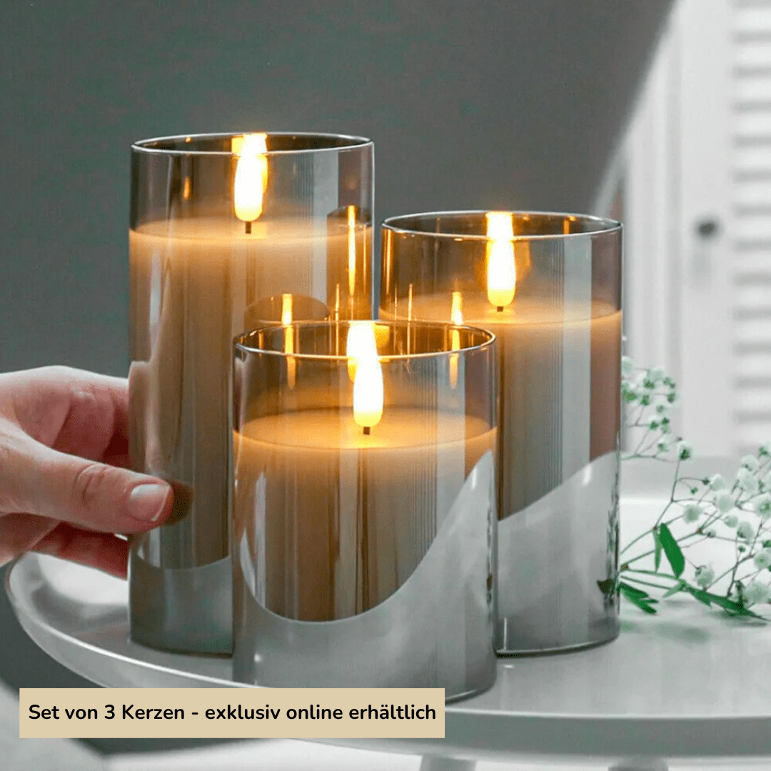 AmberLys Duftlys i Glas | 1 + 2 GRATIS