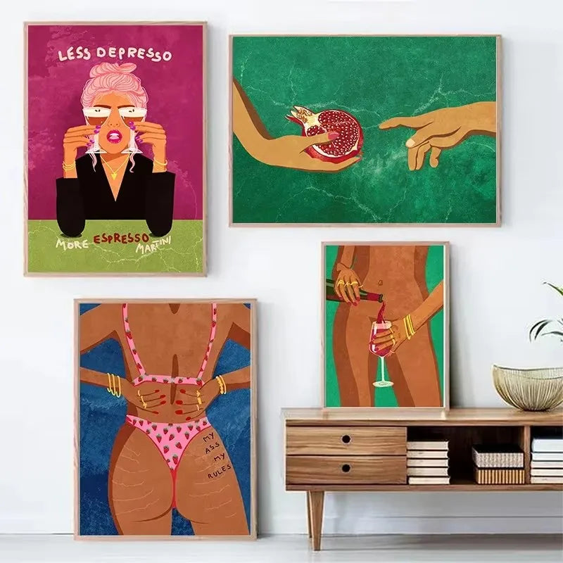 ArtPop - Dristige og ekspressive plakatvægge uden ramme