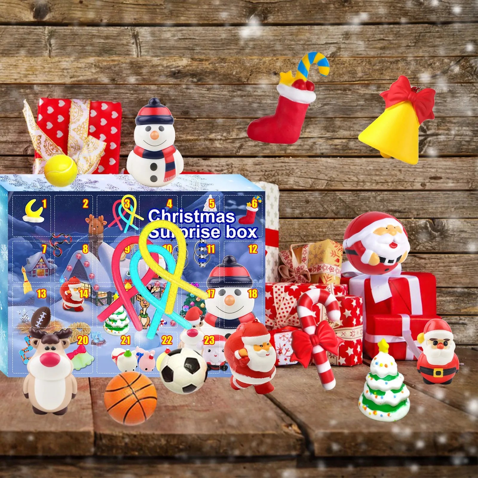 Overraskelses-adventskalender gaveæske