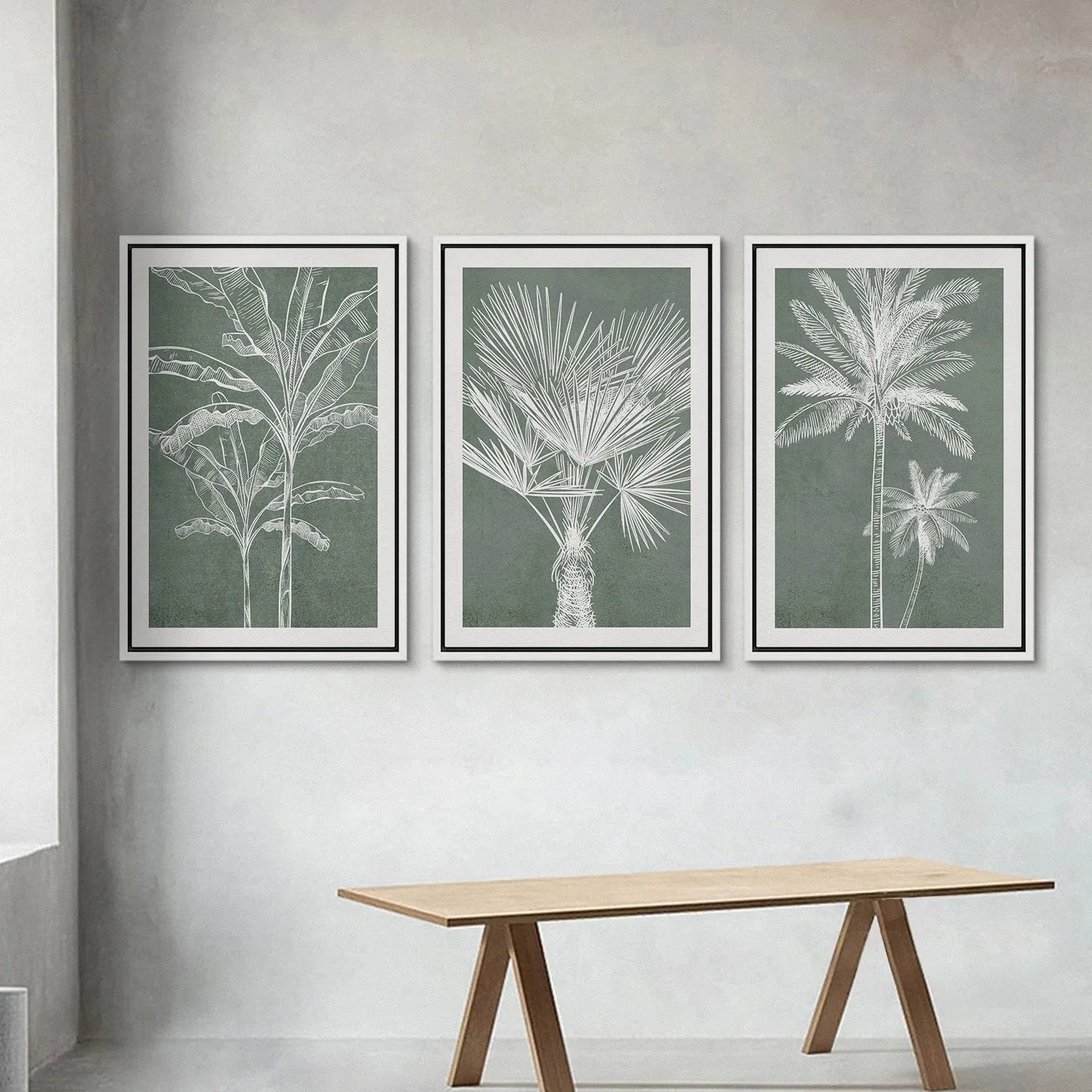 TropicalTranquil - Elegant botanisk vægplakat