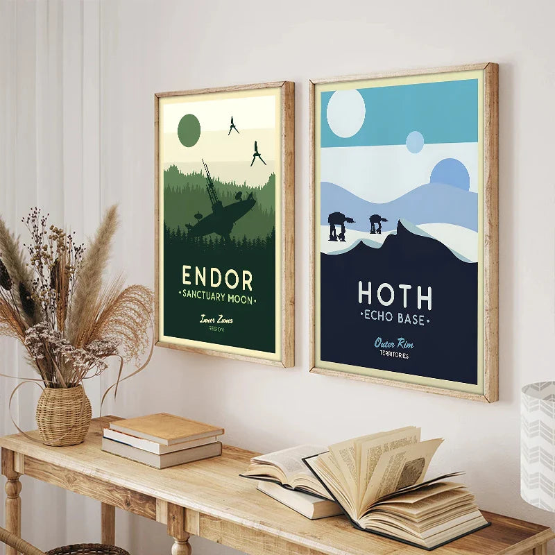 GalacticGetaways - Vintage Star Wars rejseplakat